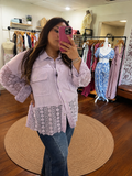 Purple Patchwork Shacket