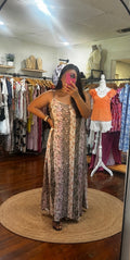 Autum Patchwork Maxi Dress