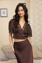 *PRE-ORDER* Espresso Lace Crop Top