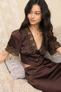 *PRE-ORDER* Espresso Lace Crop Top